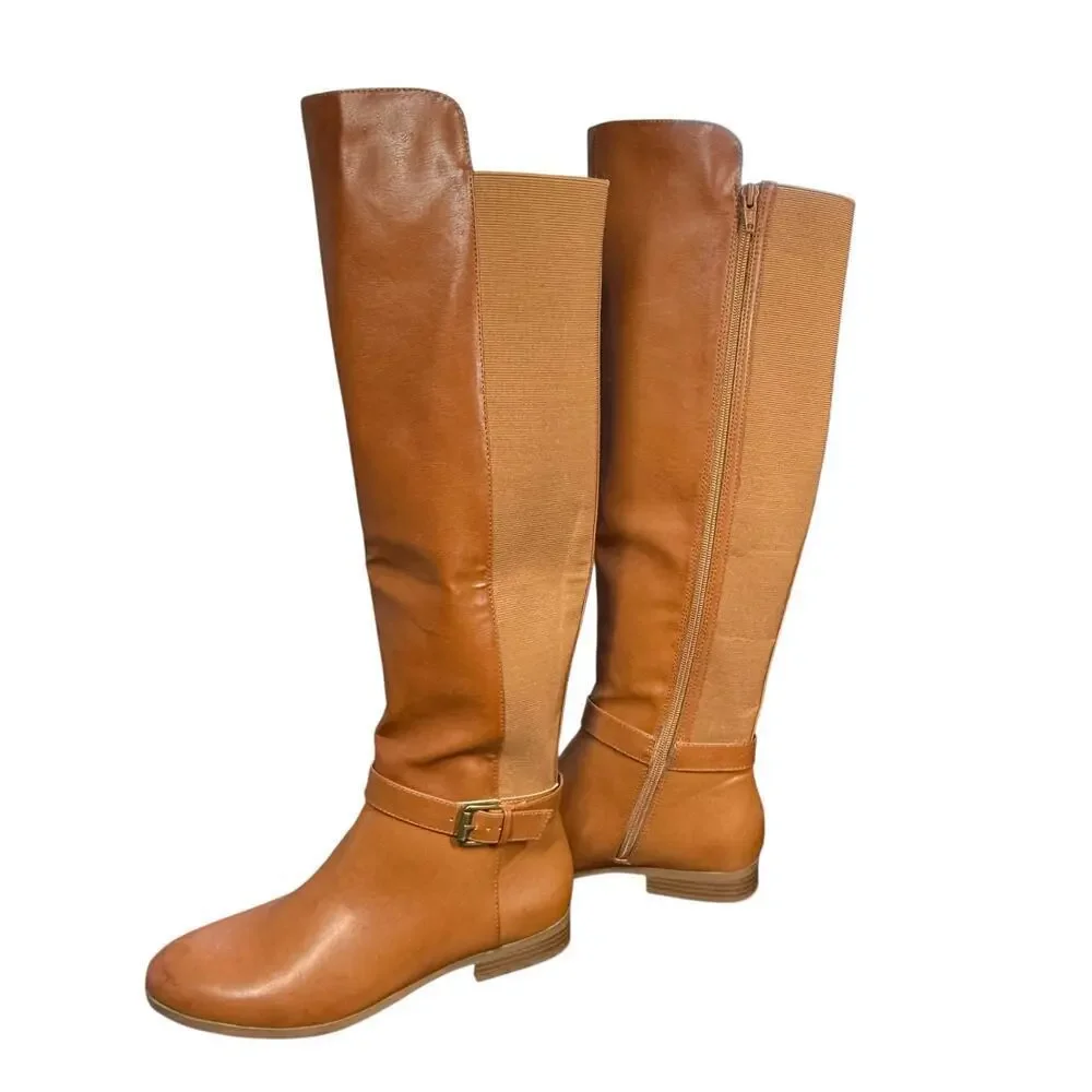 Style & Co. Kimmball over-the-knee riding boots in tan faux leather Size 8